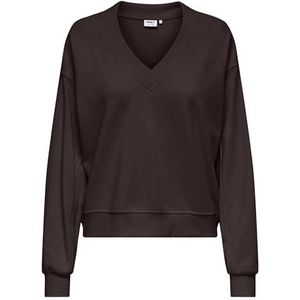Onlbella - L/S V-Neck Ub SWT - Sweatshirt - Chocolade Taart - Normale Pasvorm