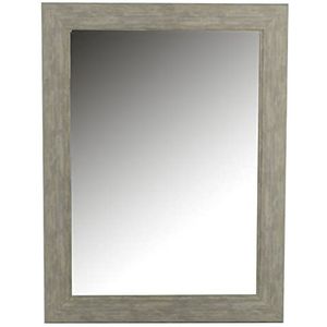 Vacchetti houten spiegel, grijs, rechthoekig, meerkleurig, medium