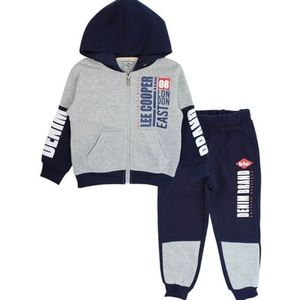 Lee Cooper Joggingbroek voor jongens, trainingspak, zwart, 4 jaar, Zwart, 4 jaar