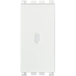 Vimar 19104.B Axial omvormer 1P serie Arké 10 AX 250 V verlichtbaar, knop vervangbaar, max. 100 W voor lampen met geïntegreerde voeding (IEC 60669-1:2017) wit