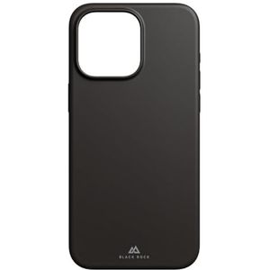 Black Rock Hoes voor iPhone 15 Pro Max (draadloos opladen compatibel, slank, ultradun, stabiel frame, hoogwaardige cover, telefoonhoes voor iPhone 15 Pro Max, case, siliconen hoes, siliconen) zwart
