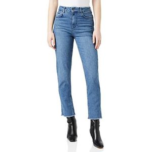 Ted Baker Dames WMP-MORGANI-jeansbroek met rechte pijpen, MID-WAS, 28 (UK 28 Inch Taille)