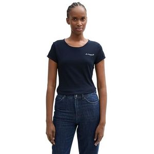 TOM TAILOR Denim T-shirt voor dames, 10668 - Sky Captain Blue, XXL