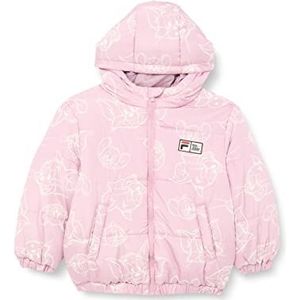 FILA Unisex Kinderen Tonk Jacket Padded, Mauve Shadow/Egret Tom & Jerry AOP, 122/128