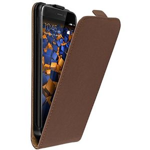 mumbi Hoes Flip Case compatibel met Huawei P8 Lite 2017 hoes mobiele telefoon case case wallet, bruin