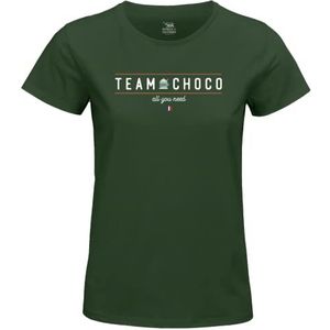 Republic Of California Team Choco All You Need WOREPCZTS047 dames T-shirt, groen, maat L, Vert, L