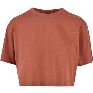 Urban Classics Dames T-Shirt Dames Short Oversize Tee in verschillende kleuren, maat XS - 5XL, terracotta, L