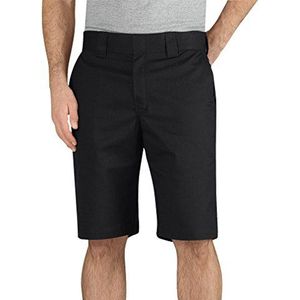 Dickies mannen 11 inch regular fit stretch twill werk shorts, Zwart, 32W
