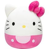 Squishmallow JWHK-12KP Hello Kitty, Sanrio 30,5 cm (30,5 cm), Pink Dress Add Squad, Ultrasoft Gevuld Animal Medium Sized, officieel Kelly Toy pluche