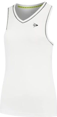 DUNLOP Club Tanktop voor Dames, Wit, S