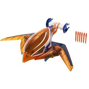 He-Man en The Masters of the Universe Talon Fighter voertuig, gevechtsvliegtuig dat projectielen afvuurt, MOTU verzamelspeelgoed voor kinderen vanaf 4 jaarHGW38