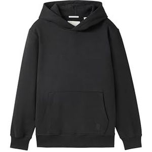 TOM TAILOR Jongens kinderen hoodie sweatshirt met print op de rug, 36423 - Heavy Black, 152