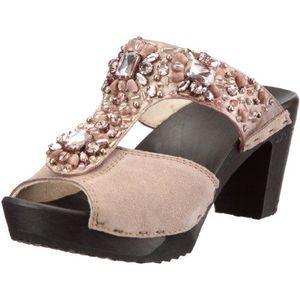 Woody Michelle 12232/85 clogs en slippers voor dames, velours skin 36, 38 EU