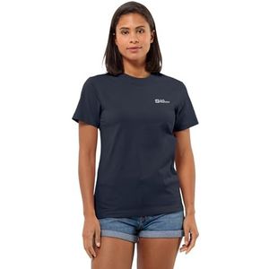 Jack Wolfskin Essential T-shirt voor dames, nachtblauw, XS