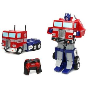 Jada Toys TRANSFORMERS - Optimus Prime Transformeerbaar, 2 kanalen, licht en geluid, 2.4 Ghz, 34 cm, vanaf 6 jaar, bestuurbare robot