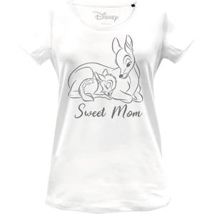 Bambi WODBAMBTS014 T-shirt, wit, XL voor dames