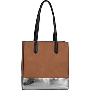 Gabor bags Martha Shopper voor dames, schoudertas, ritssluiting, middelgroot, bruin, cognac, Medium, mode