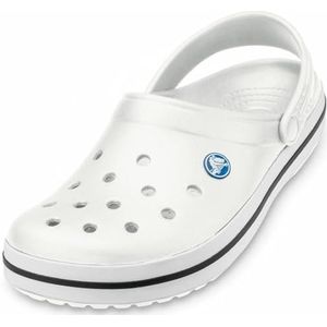 Crocs Crocband uniseks-volwassene Klompen klomp, White, 41/42 EU