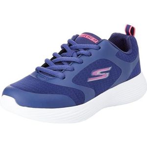 Skechers Girls sneakers, marineblauw/roze trim, 35 EU, Navy Textile Pink Trim, 35 EU