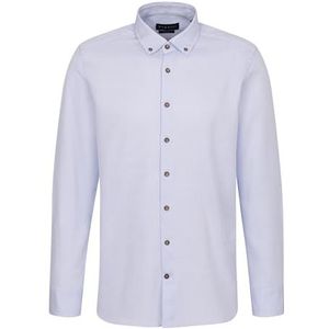 bugatti Vrijetijdshemd voor heren, 1:1 mouw, blauw, L