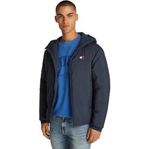 Tommy Jeans TJM LT POLY JACKET EXT DM0DM21094 Windjack voor heren, blauw (Dark Night Navy), XS, Blauw (Donker Nacht Marine), XS