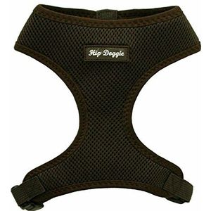 Hip Doggie HD-6PMHBN Ultra Comfort Harness Vest hondenharnas, XXXL, bruin