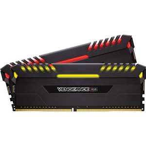 Corsair Vengeance RGB 16GB (2 x 8GB) DDR4 3200MHz C16 XMP 2.0 Enthusiast RGB LED-verlichting geheugenit, zwart