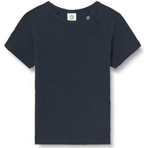 by Green Cotton Baby-jongens Waffle Raglan S/S T-shirt, nachtblauw, 92 cm