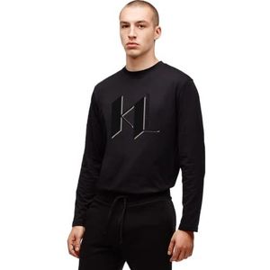 KARL LAGERFELD Heren Loungewear Sweatshirt, Zwart, XS