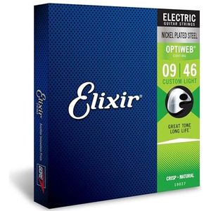 Elixir® Strings snaren voor elektrische gitaar met OPTIWEB®-Coating, superlicht (.009-.046)