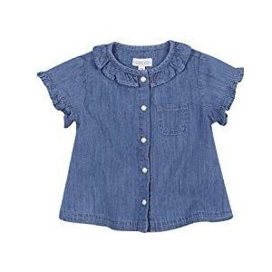 Gocco Jeans blouse voor baby's - blauw - 86