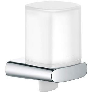 KEUCO Lotion dispenser metaal verchroomd en kunststof, inhoud navulbaar ca. 180 ml, zeepdispenser voor badkamer en gastentoilet, wandmontage, Elegance