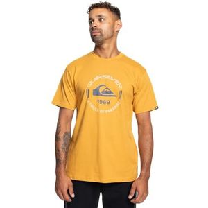 Quiksilver T-shirt met korte mouwen en cirkel logo SS heren geel XXL
