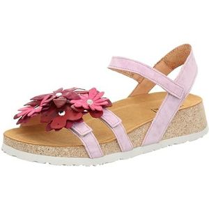 THINK! Dames KOAK_3-000551 chroomvrij gelooide duurzame slingback sandalen, 5010 Viola/Combi, 39 EU, 5010 Viola Combi, 39 EU