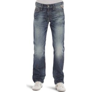 Replay Jennon - Jeans Recht - heren, Bleu (gebleekt - jean), 36W x 34L