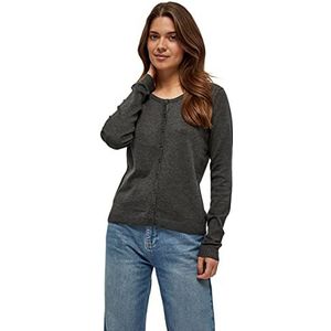 Minus Dames New Laura Cardigan Sweater, dark grey melange, XS