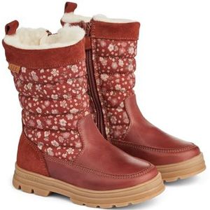 Wheat Unisex kinderschoenen hoge winterlaarzen Koa Tex ritssluiting ademend, waterdichte sneeuwschoen, 2072 Rood, 34 EU