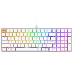 Glorious Gaming GMMK 2 Full Size (96%) - Mechanisch gamingtoetsenbord, aluminium frame, aanpasbaar, Doubleshot-doppen, Fox-schakelaars, RGB per toets, volledige NKRO, Amerikaanse QWERTY-indeling - wit