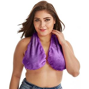 Comfortable Tata Towel Bra, Bath Towel Big Size Nursing Bra Towel Hanging Neck Wrap Bra Soft Cotton Hanging Neck Breastfeeding Underwear (L?F-H?,# 6)