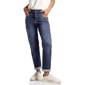 Jeans - Mom Jeans - Hoge Tailleband - Nauw Aansluitende Pijpen - Katoenmix Met Stretch