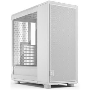 Fractal Design Epoch Wit – Helder gehard glazen zijpaneel – Gaming-pc-behuizing – Mesh-frontpaneel – Drie Momentum 12-ventilatoren inbegrepen – Ruim interieur – Ondersteuning voor ATX/mATX/ITX