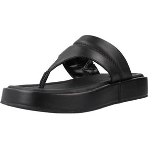 Clarks Dames Alda Walk sandaal, zwart leer, 6 UK, Zwart leder, 39.5 EU