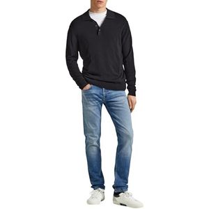 Pepe Jeans Slim Jeans voor heren, Blauw (Denim-ht0), 33W / 34L