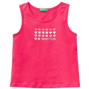 United Colors of Benetton Onderhemd voor meisjes en meisjes, Rood, 1 jaar