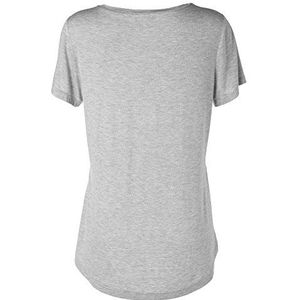 APART Fashion Dames T-Shirt 56842, met print, meerkleurig (zilvergrijs-multicolo), 36/38 NL