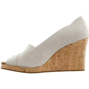 TOMS Klassieke sandaal met sleehak voor dames, Gebroken Wit, 42 EU