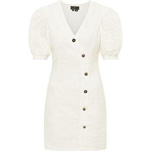 LYNNEA Dames Mini-jurk 19223101-LY02, wit, XS, dames mini jurk, XS