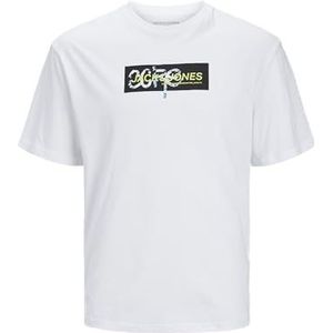 JACK&JONES JUNIOR JCOSUMMER Print Tee SS Crew Neck JNR, wit, 140 cm