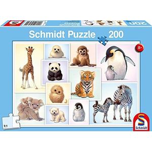 Schmidt - SCH-56270 - Wilde Babydieren, 200 stukjes Puzzel - vanaf 8 jaar - dieren puzzel