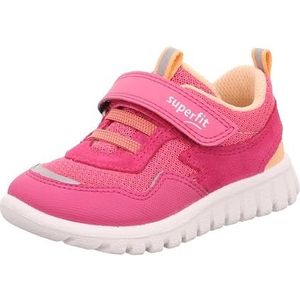 Superfit Sport7 Mini Sneakers voor meisjes, Roze Oranje 5510, 30 EU Weit